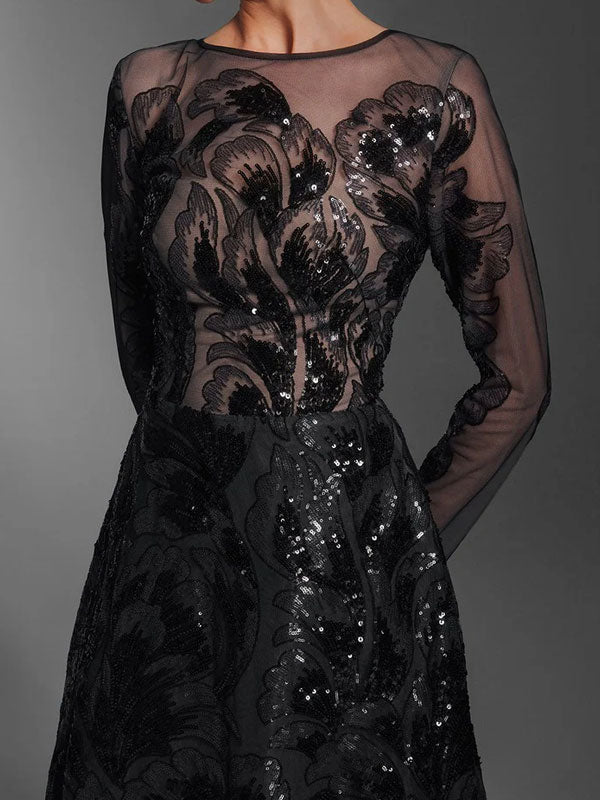 Women's Transparent Mesh Gown