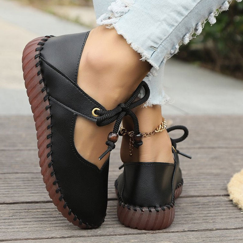Retro Round Toe Lightweight Soft Sole Women's Shoes