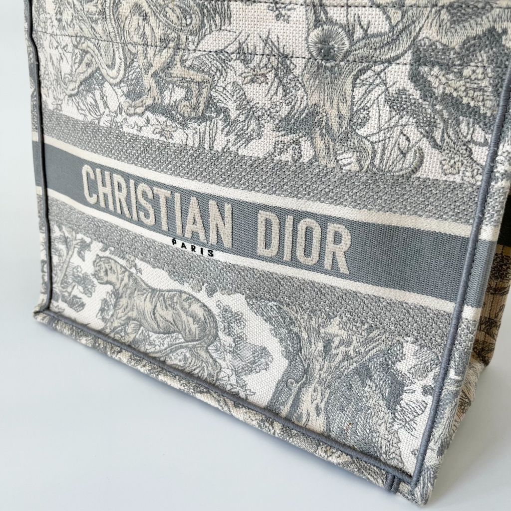 Dior Canvas Book Tote Medium Bag