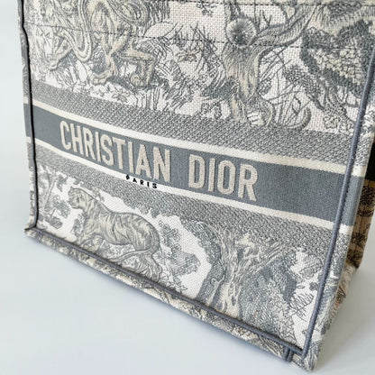 Dior Canvas Book Tote Medium Bag