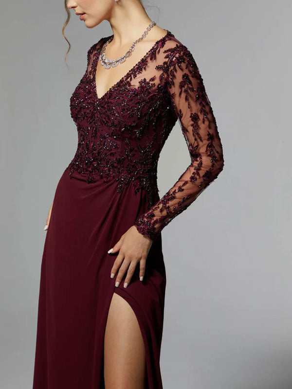 Chiffon Splicing Sequins Temperament Women's Dress