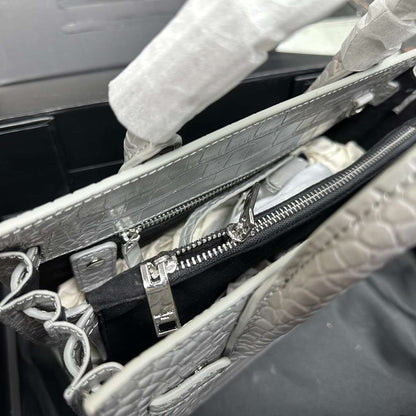 Saint Laurent GREY ‘Sac De Jour Nano’ shoulder bag