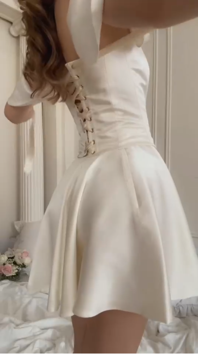 Off Shoulder Short Simple Party Dress Homecoming Dress     cg25653