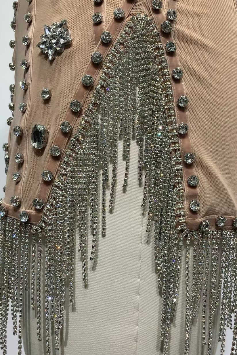 loveedsTM-Silver short strappy dress with a tube top-vx