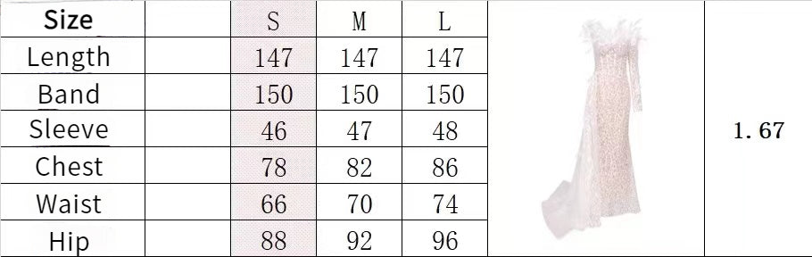 loveedsTM-White Super Heavy Ostrich Feather Dress-vx