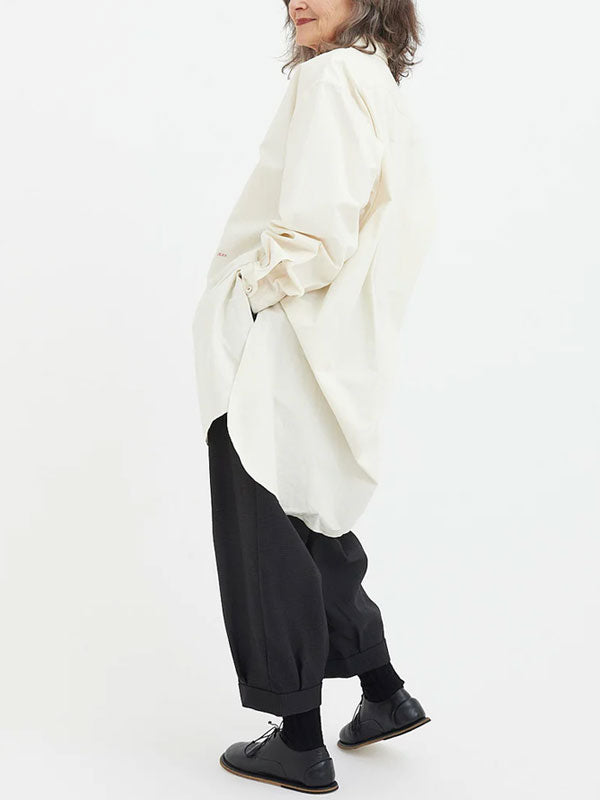 Loose Pleated Women's Seven Points Pants