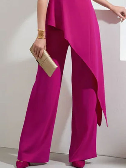 One-shoulder temperament design prom ladies suit