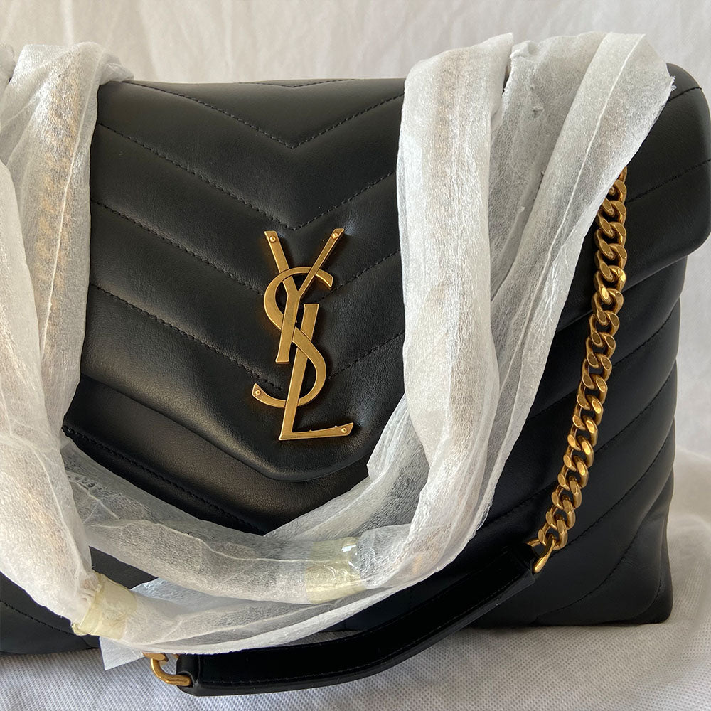 Saint Laurent black medium Loulou bag