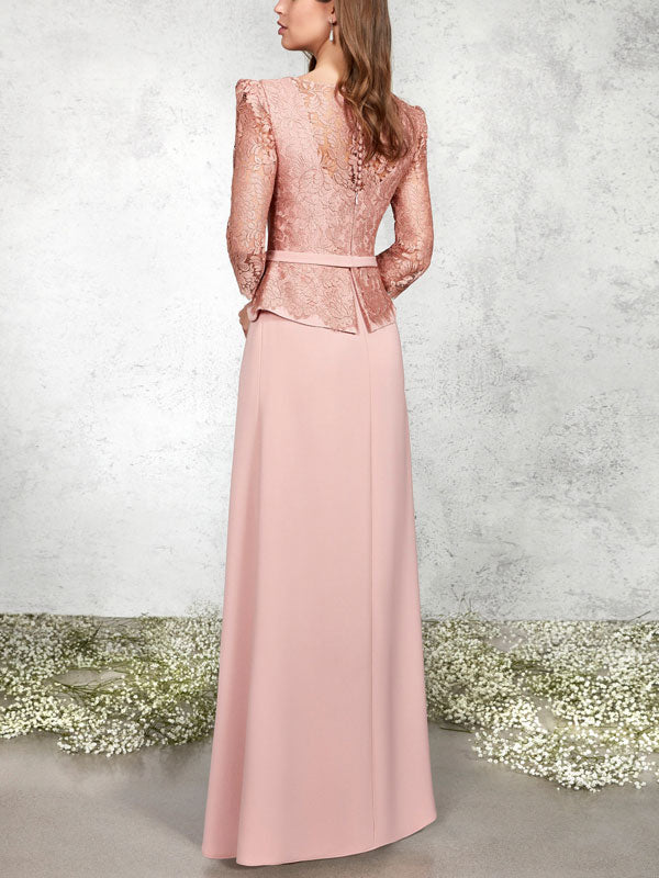 Ruffled Lace Elegant Women's Dress