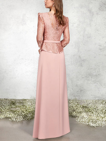 Ruffled Lace Elegant Women's Dress