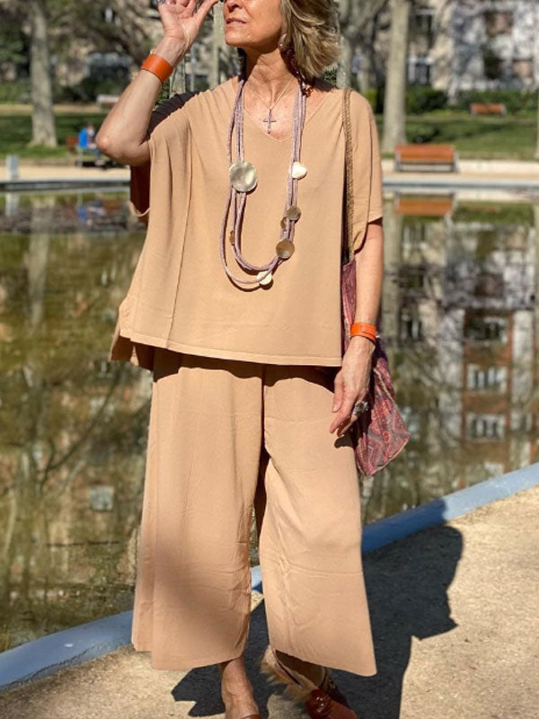 Comfortable Vacation Cotton Linen Women's Suits