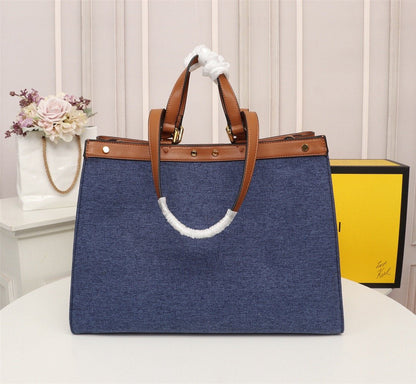 Fendi Peekaboo X-TOTE Canvas Bag