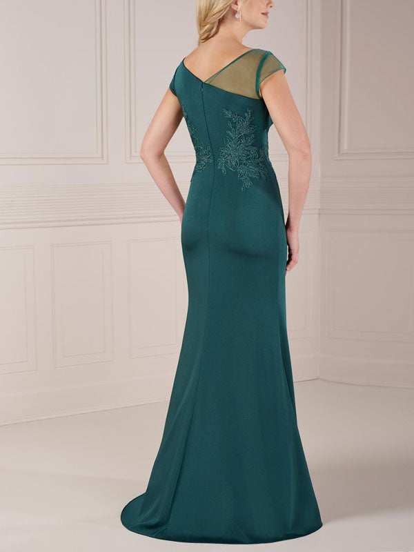 Elegant Mesh Stitching Ladies Dress