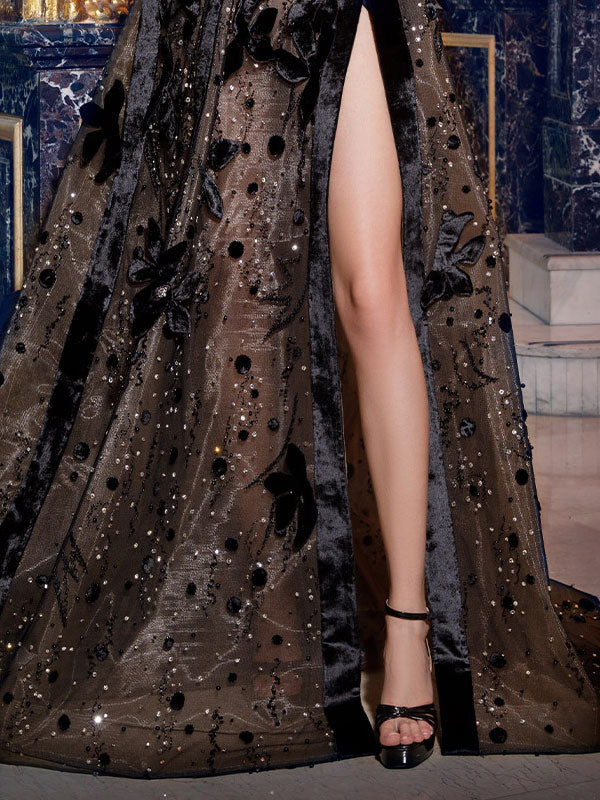 Lace Mesh Exquisite Party Women's Gown