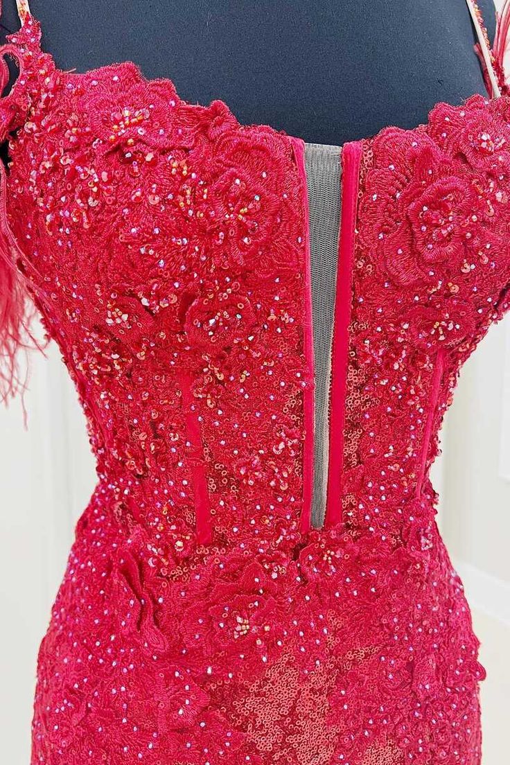 Blue/purple/black/red/white shiny elegant delicate floral beaded lace off-shoulder feather short mini homecoming dress evening gown party dress gh1349