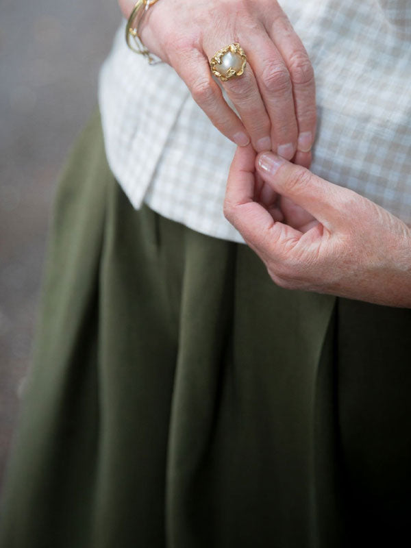 Solid Color Cotton and Linen Women's Pants