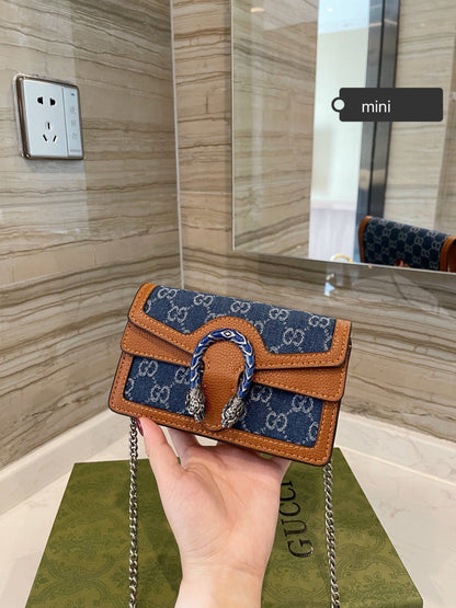 GUCCI Dionysus GG  Super Mini crossbody Bag