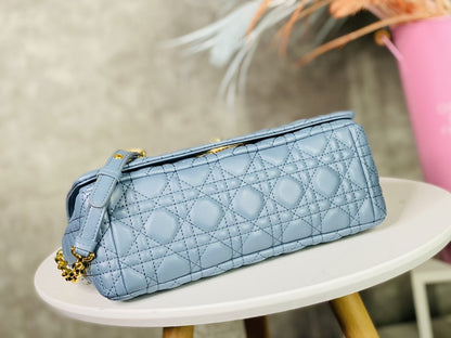 Dior Medium Dior Caro Bag Black Supple Cannage Calfskin Women