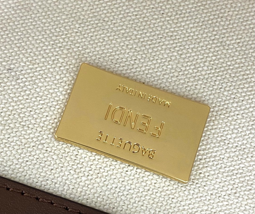 Fendi FF Vertigo Canvas Baguette Bag 8BR600 Multiple colors