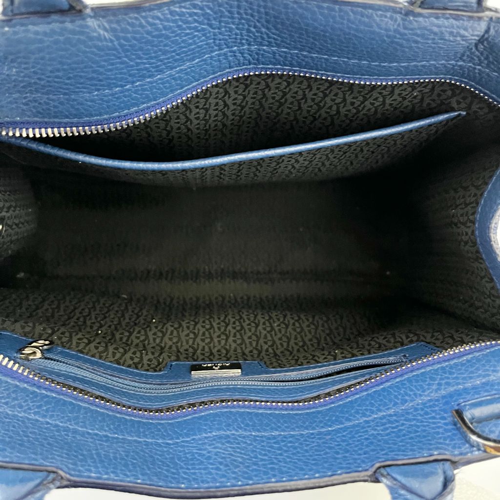 Aigner Blue Leather Medium Cybill Tote