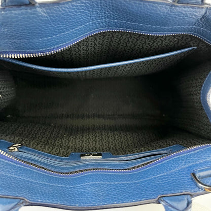 Aigner Blue Leather Medium Cybill Tote