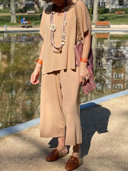 Comfortable Vacation Cotton Linen Women's Suits