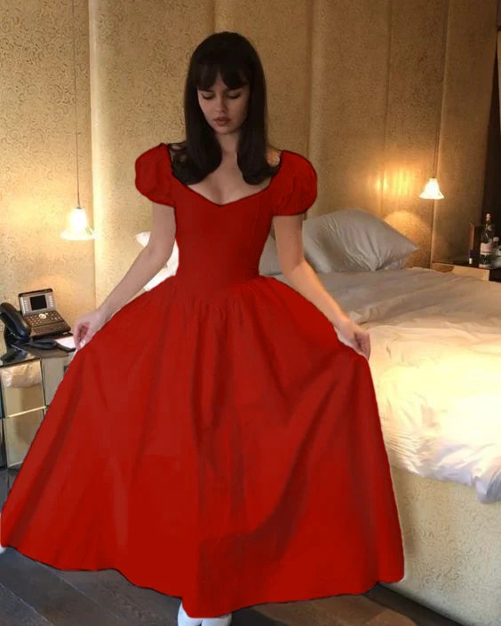 Simple White A-line Prom Dress,White Dance Dress       fg4865