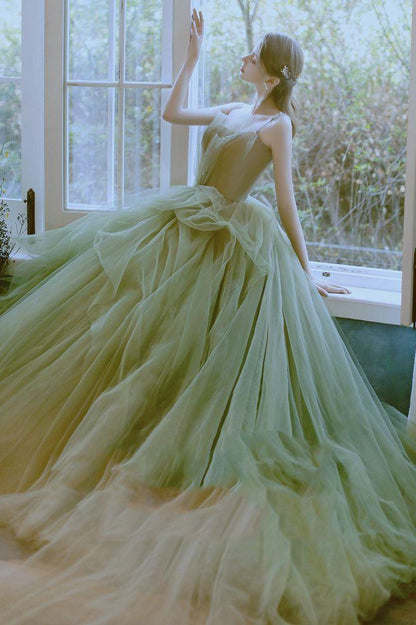 loveedsTM-New Green Forest Evening Dress