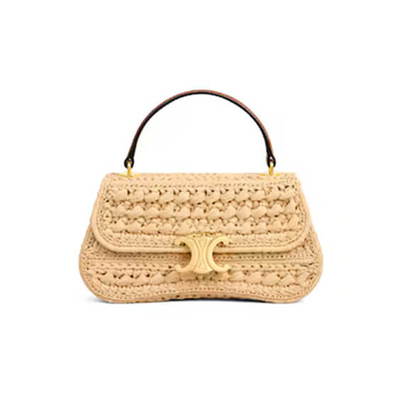 CELINE TEEN CELINE LOLA IN RAFFIA EFFECT TEXTILE