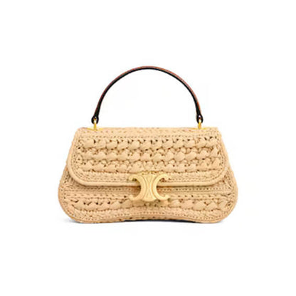 CELINE TEEN CELINE LOLA IN RAFFIA EFFECT TEXTILE