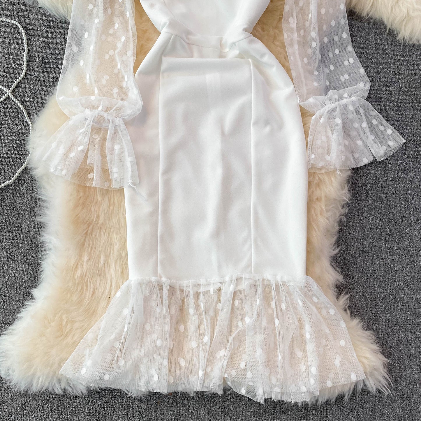 Sexy Long Sleeve Short Dress Fashion Dress  10914