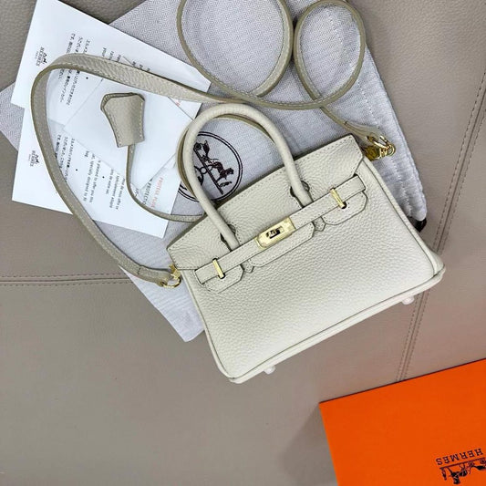 H BIRKIN 25 TOGO WHITE GOLD HARDWARE