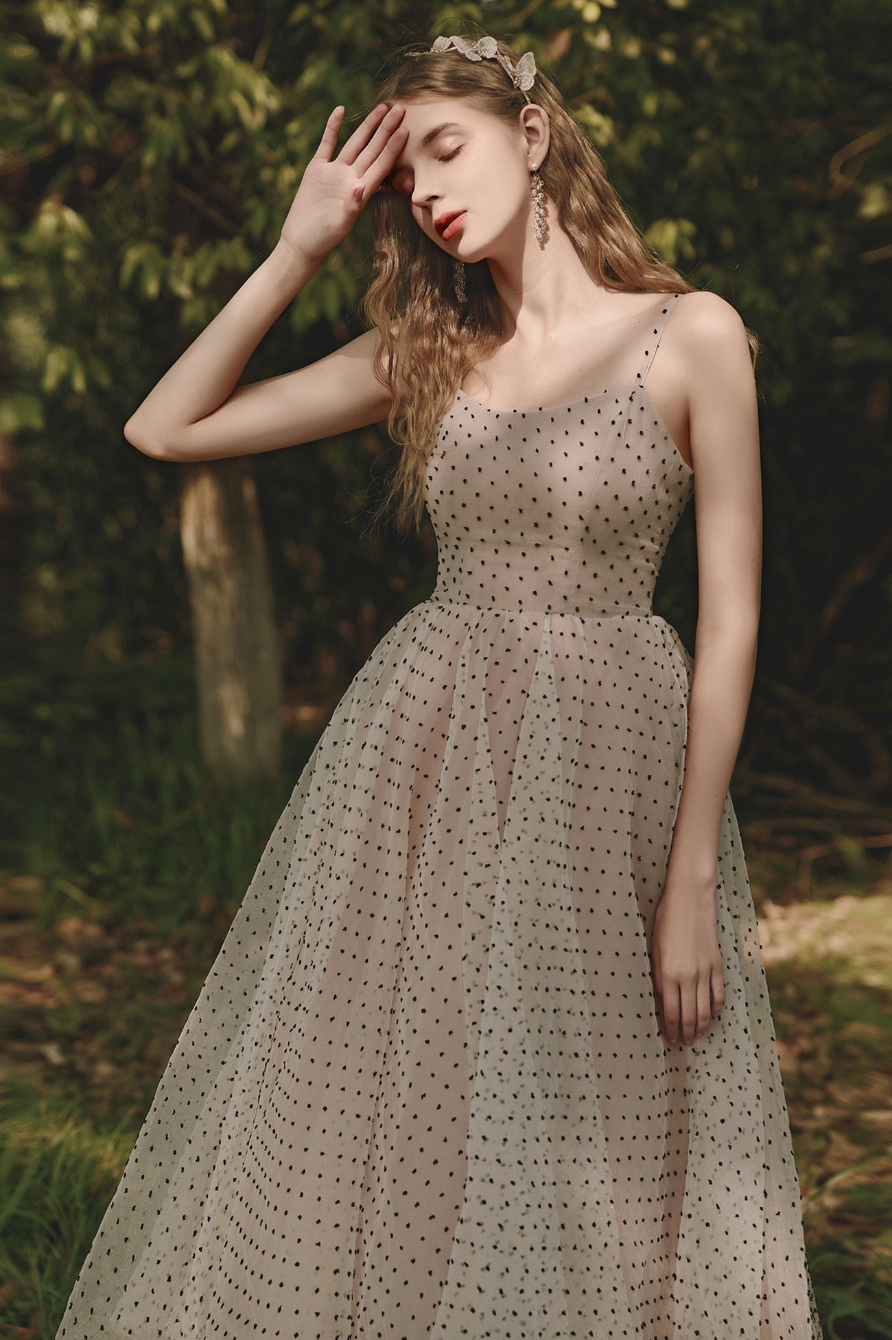 Cute Tulle Short A-Line Prom Dress, Champagne Homecoming Party Dress