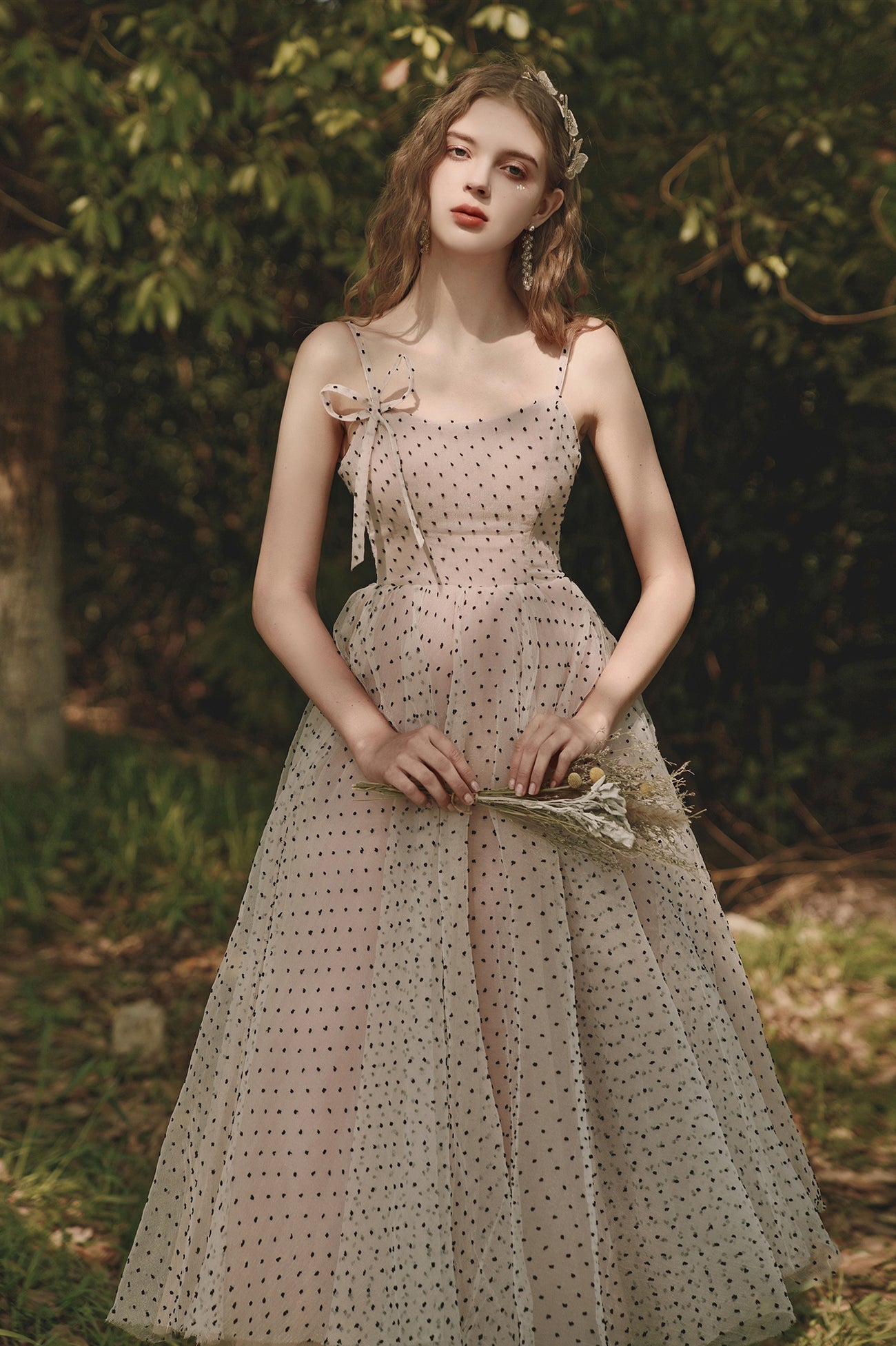 Cute Tulle Short A-Line Prom Dress, Champagne Homecoming Party Dress