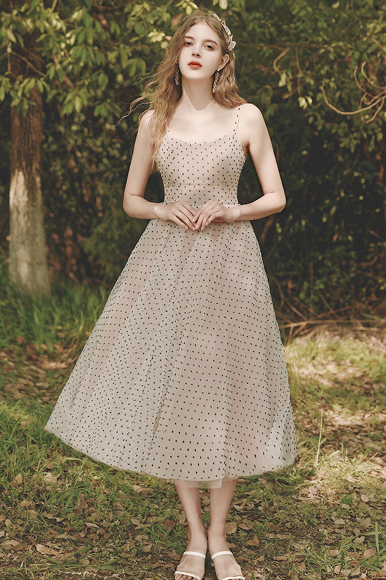 Cute Tulle Short A-Line Prom Dress, Champagne Homecoming Party Dress