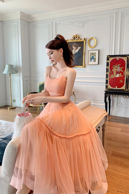 Cute Tulle Spaghetti Straps Homecoming Dresses, Short Prom Dresses