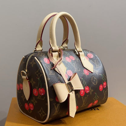 LOUIS VUITTON X TAKASHI MURAKAMI SPEEDY BANDOULIÈRE 20 BROWN 20CM M13094