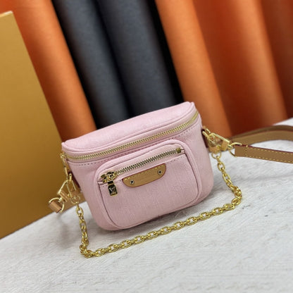 LOUIS VUITTON MINI BUMBAG WASHED PINK 17CM
