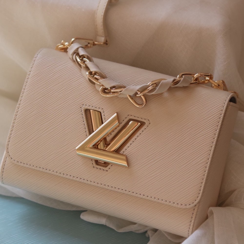 LOUIS VUITTON TWIST PM BAG PINK 23CM