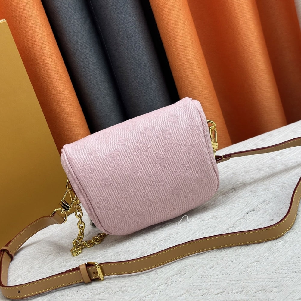 LOUIS VUITTON MINI BUMBAG WASHED PINK 17CM