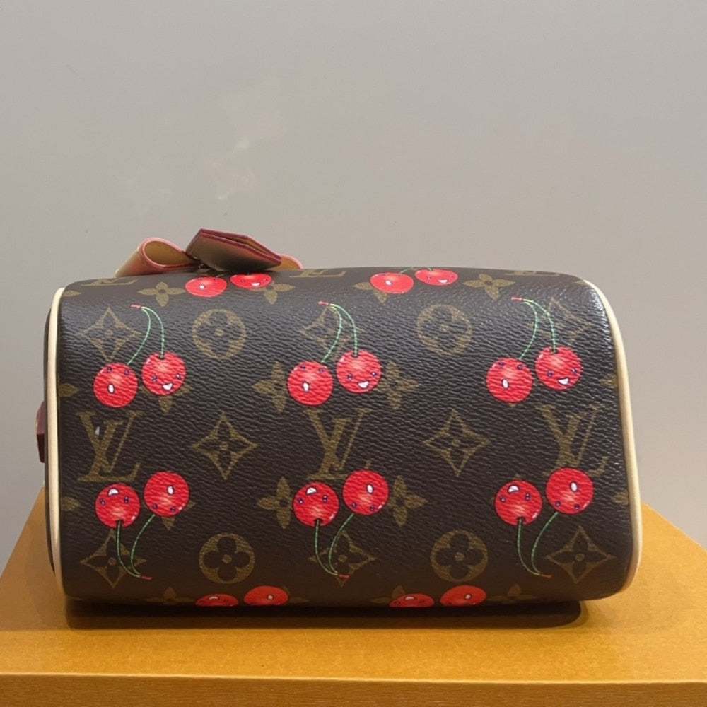 LOUIS VUITTON X TAKASHI MURAKAMI SPEEDY BANDOULIÈRE 20 BROWN 20CM M13094