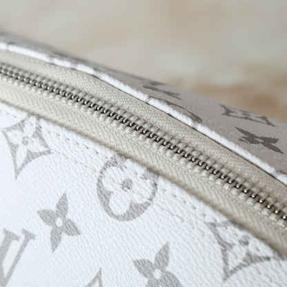 LOUIS VUITTON COSMETIC POUCH FROST GRADIENT SILVER 27CM M12052