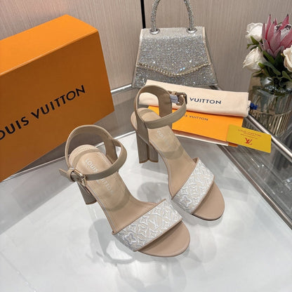 LOUIS VUITTON SILHOUETTE SANDAL BEIGE 1AHNSB