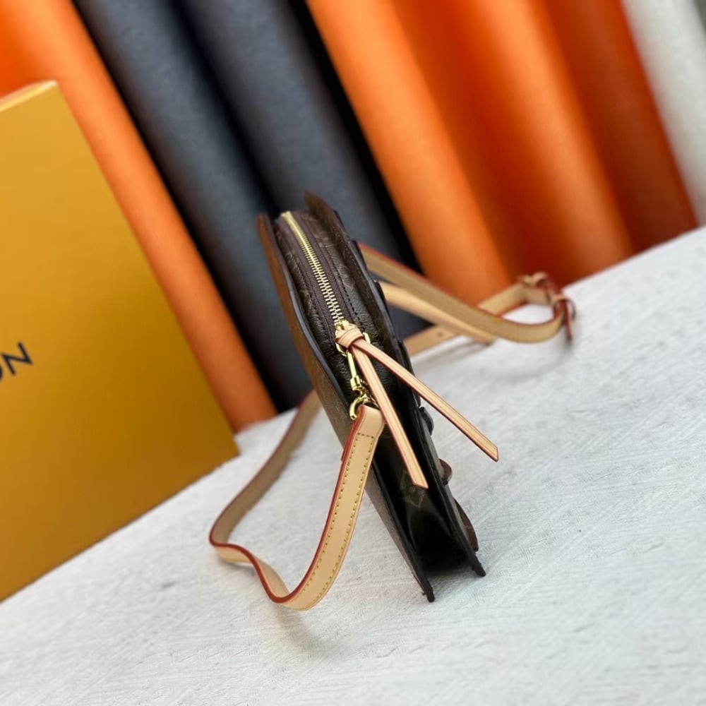 LOUIS VUITTON FAN BAG BROWN 37CM M14804