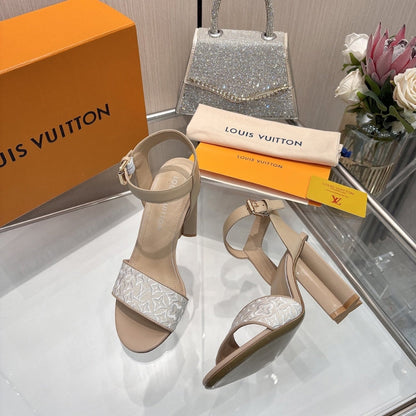 LOUIS VUITTON SILHOUETTE SANDAL BEIGE 1AHNSB