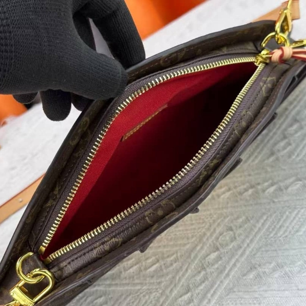 LOUIS VUITTON FAN BAG BROWN 37CM M14804