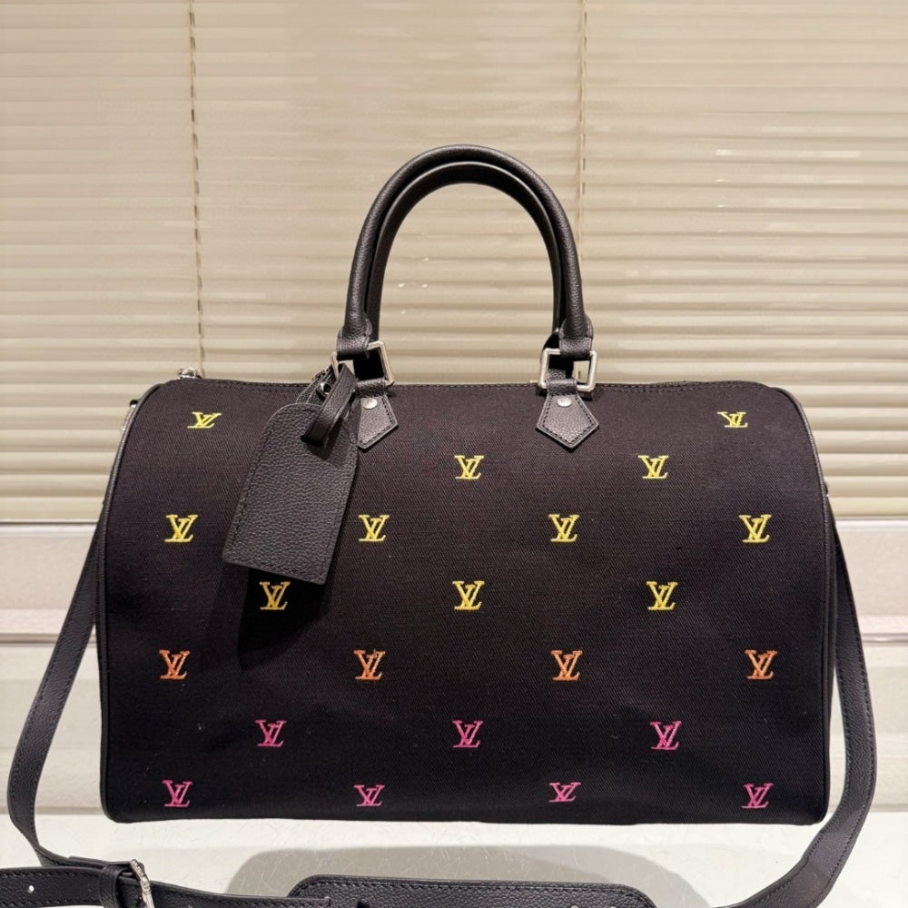 LOUIS VUITTON SPEEDY 40 BANDOULIÈRE BLACK 40CM M14136