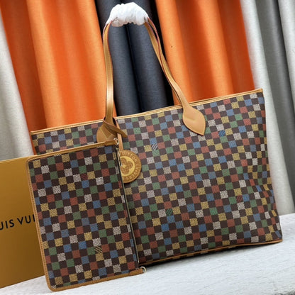 LOUIS VUITTON TRAVEL BAG NEVEREVERFULL MULTICOLOR 42CM N00191