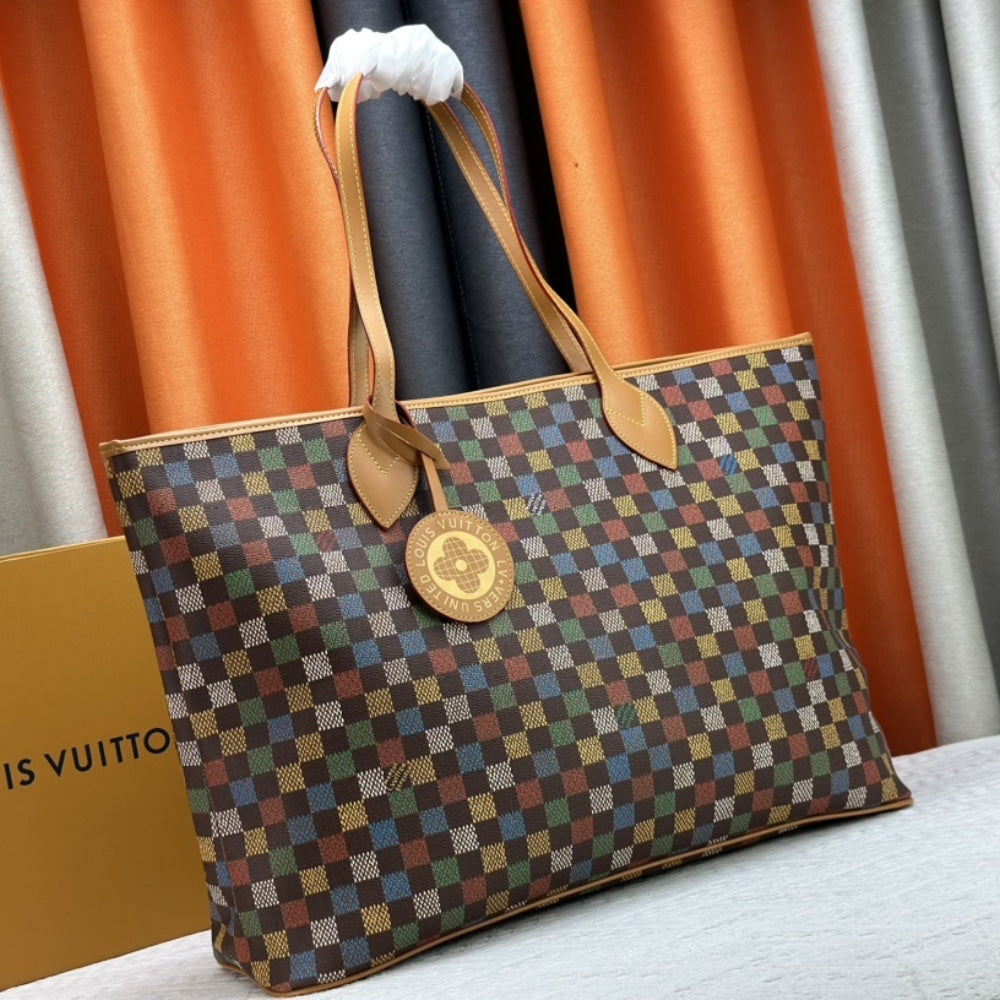 LOUIS VUITTON TRAVEL BAG NEVEREVERFULL MULTICOLOR 42CM N00191