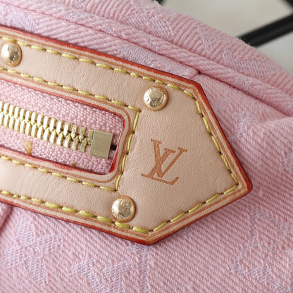 LOUIS VUITTON BUMBAG HIGH RISE WASHED PINK 38CM